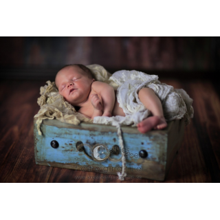 Babyfotografie Kinderfotografie Saar Pfalz Shabby Nostalgie Schublade Kiste Neugeboren Antik Vintage